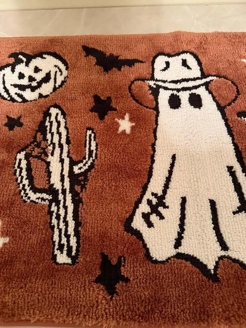 Wrangler Spooky Western Ghost Cowboy Bath Rug 20x32
